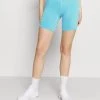 Nike Performance Damen W NK EPIC LUXE SHORT TRAIL - Tights - Chlorine Blue/limelight/silver