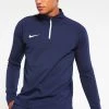 Nike Performance Herren DRY DRILL ACADEMY - Fleecepullover - Obsidian/white