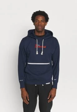 Nike Performance Herren STANDARD ISSUE HOODIE - Kapuzenpullover - College Navy/pale Ivory
