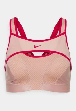 Nike Performance Damen ALPHA BRA - Sport-BH Mit Starker Stützkraft - Rose Whisper/mystic Hibiscus