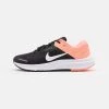 Nike Performance Damen AIR ZOOM STRUCTURE 23 - Laufschuh Stabilität - Black/white/crimson Pulse/iron Grey