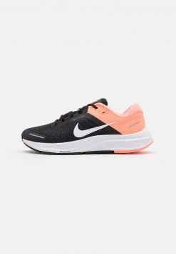Nike Performance Damen AIR ZOOM STRUCTURE 23 - Laufschuh Stabilität - Black/white/crimson Pulse/iron Grey
