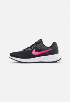 Nike Performance Damen REVOLUTION 6 - Laufschuh Neutral - Black/hyper Pink/iron Grey