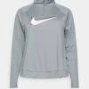Nike Performance RUN PLUS - Langarmshirt - Particle Grey/white | Damen