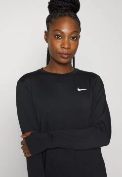 Nike Performance Damen ELEMENT CREW - Langarmshirt - Black/silver -Angebote Nike Store 9faf3e04d79244e69b932f4dd00feb01