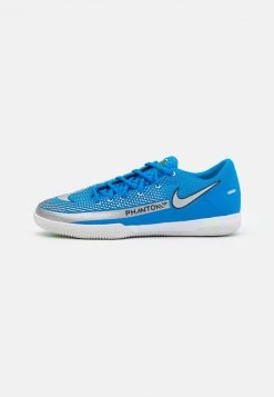 Nike Performance Herren REACT PHANTOM GT PRO IC - Fußballschuh Halle - Photo Blue/metallic Silver/rage Green