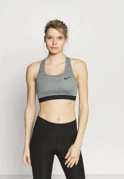 Nike Performance Damen BRA - Sport-BH Mit Mittlerer Stützkraft - Smoke Grey/pure/black