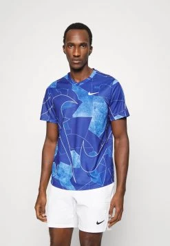Nike Performance Herren DRY VICTORY - T-Shirt Print - Deep Royal Blue/white