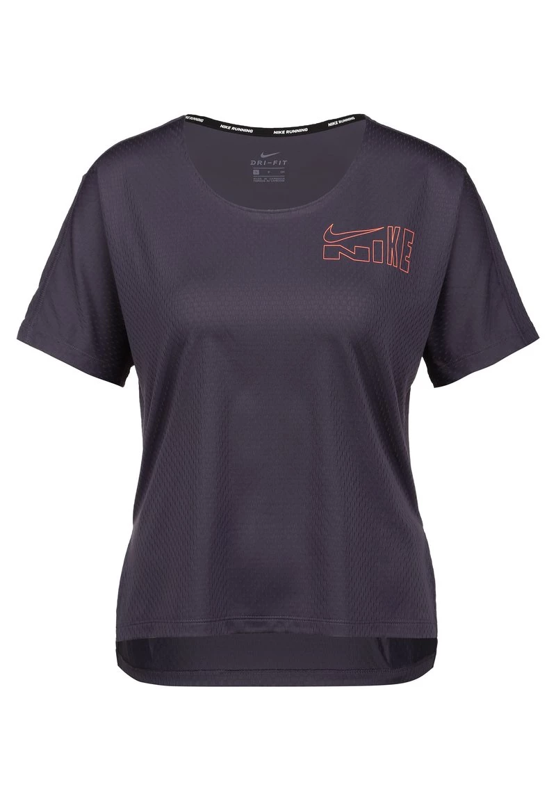 Nike Performance Damen CLASH CITY - T-Shirt Print - Dark Raisin / Bright Mango 1 Nike Performance Damen CLASH CITY - T-Shirt Print - Dark Raisin / Bright Mango