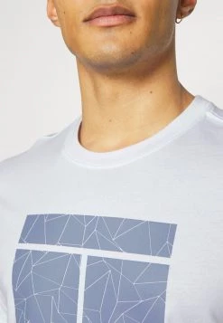 Nike Performance Herren TEE COURT - T-Shirt Print - White/ashen Slate -Angebote Nike Store a155e24b1a4949f4ab04aeb926c844f0