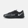 Nike Performance JR. PHANTOM GT2 CLUB TF UNISEX - Fußballschuh Multinocken - Black/metallic Silver/dark Grey