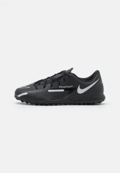 Nike Performance JR. PHANTOM GT2 CLUB TF UNISEX - Fußballschuh Multinocken - Black/metallic Silver/dark Grey