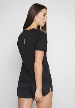 Nike Performance Damen CITY SLEEK - T-Shirt Print - Black/reflective Silver -Angebote Nike Store a23b276790c14dddaed503a6e5599ca5