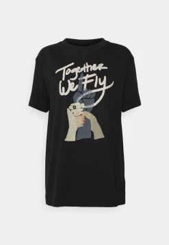 Nike Performance Damen TEE FLY - T-Shirt Print - Black -Angebote Nike Store a24332aca402421eb0280bb9eeb8ade3