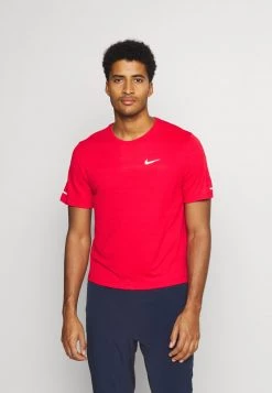 Nike Performance Herren MILER TOP - Sport T-shirt - University Red/reflective Silver