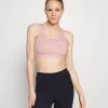 Nike Performance BRA - Sport-BH Mit Mittlerer Stützkraft - Pink Glaze/htr/pink Glaze/(white) | Damen