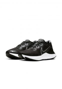 Nike Performance Damen RENEW RUN - Laufschuh Neutral - Black/white/dark Smoke Grey/metallic Silver -Angebote Nike Store a37abf437c3d4c34bae61e764c85a889
