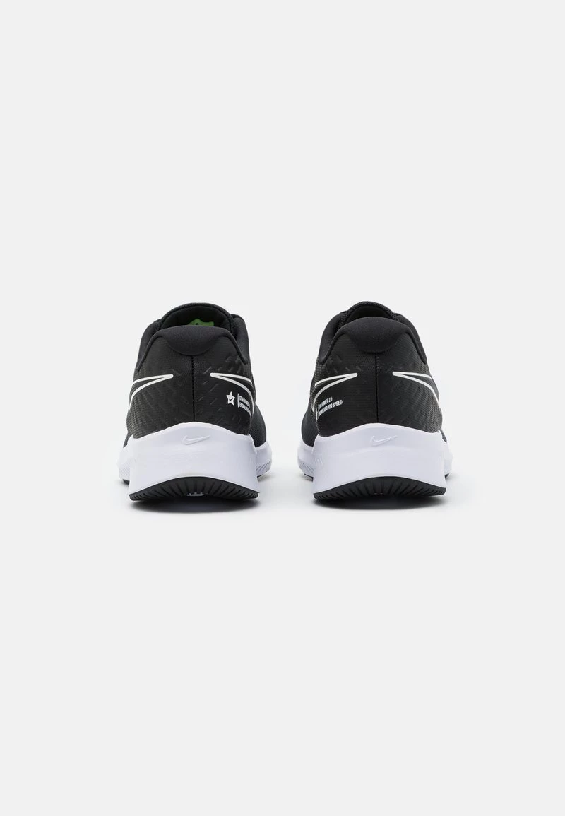 Nike Performance STAR RUNNER 2 UNISEX - Laufschuh Neutral - Black/white/volt 3 Nike Performance STAR RUNNER 2 UNISEX - Laufschuh Neutral - Black/white/volt – Bild 3