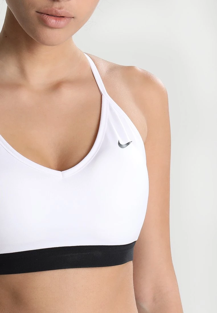 Nike Performance Damen INDY - Sport-BH Mit Leichter Stützkraft - White/black/black 4 Nike Performance Damen INDY - Sport-BH Mit Leichter Stützkraft - White/black/black – Bild 4