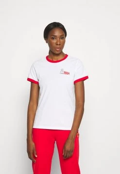 Nike Performance Damen RINGER TEE NYC - T-Shirt Print - White/university Red