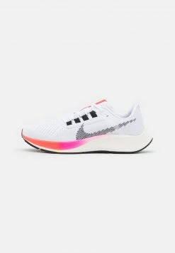 Nike Performance Herren AIR ZOOM PEGASUS 38 - Laufschuh Neutral - White/black/football Grey/pink Blast/bright Crimson