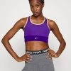 Nike Performance Damen BRA - Sport-BH Mit Mittlerer Stützkraft - Psychic Purple/electro Purple/melon Tint