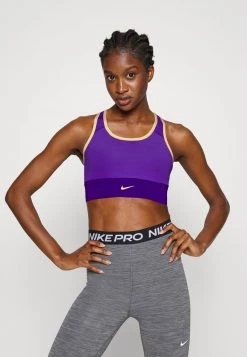 Nike Performance Damen BRA - Sport-BH Mit Mittlerer Stützkraft - Psychic Purple/electro Purple/melon Tint