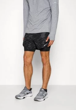 Nike Performance Herren RUN DIVISION FLEX STRIDE 2-IN-1 5INCH - Kurze Sporthose - Black/silver