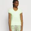 Nike Performance Damen ICON CLASH MILER - T-Shirt Print - Lime Glow/clear