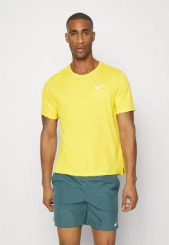 Nike Performance Herren MILER TOP - Sport T-shirt - Vivid Sulfur/reflective Silver
