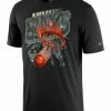 Nike Performance Herren T-Shirt Print - Schwarz