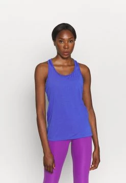 Nike Performance Damen YOGA LAYER TANK - Sport T-shirt - Lapis/sapphire