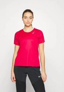 Nike Performance Damen RACE - Sport T-shirt - Mystic Hibiscus/reflective Silver