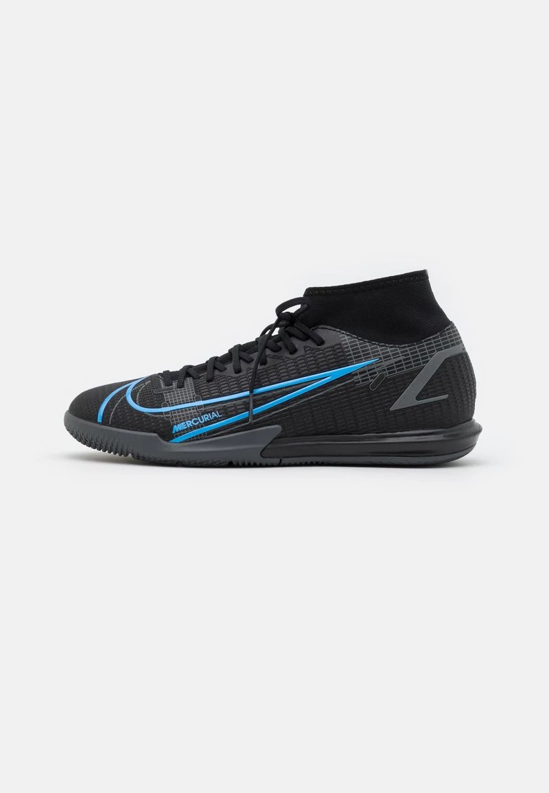 Nike Performance Herren MERCURIAL 8 ACADEMY IC - Fußballschuh Halle - Black/iron Grey/black 1 Nike Performance Herren MERCURIAL 8 ACADEMY IC - Fußballschuh Halle - Black/iron Grey/black