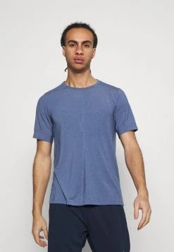Nike Performance Herren M NK DRY TOP - T-Shirt Basic - Midnight Navy/ashen Slate