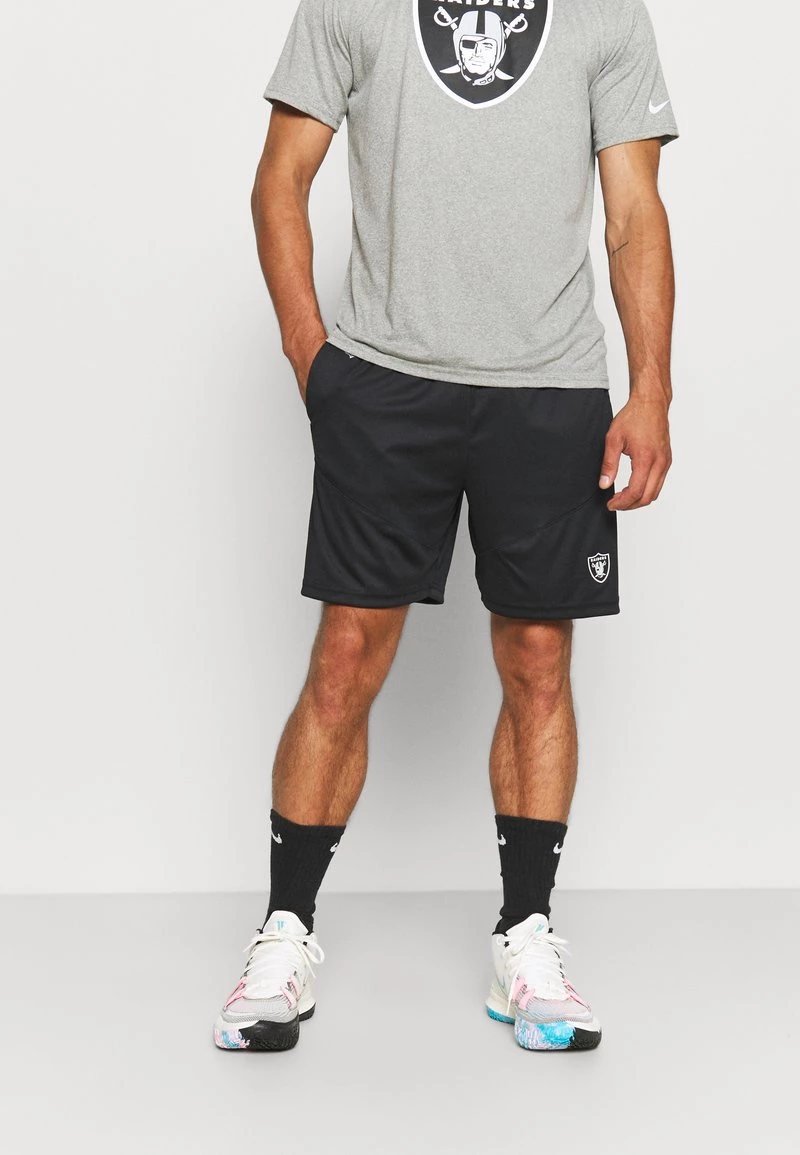 Nike Performance Herren NFL LAS VEGAS RAIDERS DRY SHORT - Vereinsmannschaften - Black/flat Silver/field Silver 1 Nike Performance Herren NFL LAS VEGAS RAIDERS DRY SHORT - Vereinsmannschaften - Black/flat Silver/field Silver