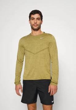 Nike Performance Herren TECHKNIT ULTRA - Langarmshirt - Rough Green/coriander Heather/reflective Silver