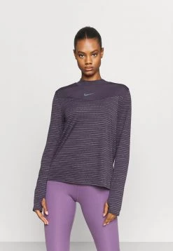 Nike Performance Damen RUN - Langarmshirt - Cave Purple/atomic Orange