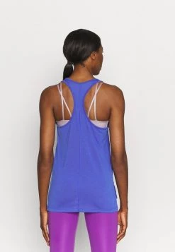 Nike Performance Damen YOGA LAYER TANK - Sport T-shirt - Lapis/sapphire -Angebote Nike Store aa75599f0f7f494b9a41e2b79d17cd6d