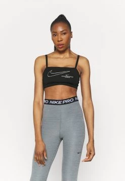 Nike Performance Damen INDY PACK BRA - Sport-BH Mit Leichter Stützkraft - Black/white