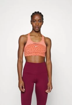 Nike Performance Damen BRA - Sport-BH Mit Mittlerer Stützkraft - Madder Root/madder Root/white