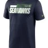 Nike Performance Herren DRIFIT LEGEND SIDELINE SEATTLE SEAHAWKS - Sport T-shirt - Navy