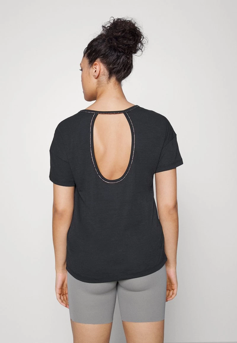 Nike Performance T-Shirt Basic - Black/dark Smoke Grey | Damen 2 Nike Performance T-Shirt Basic - Black/dark Smoke Grey | Damen – Bild 2