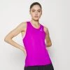 Nike Performance Damen RACE SINGLET - Top - Vivid Purple/reflective Silver