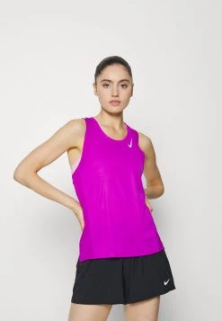 Nike Performance Damen RACE SINGLET - Top - Vivid Purple/reflective Silver