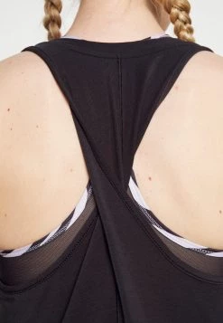 Nike Performance Damen ONE LUXE - Top - Black/silver -Angebote Nike Store ada876e587564610a2f5d5e23d93b004