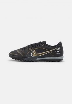 Nike Performance Herren MERCURIAL VAPOR 14 ACADEMY TF - Fußballschuh Multinocken - Black/metallic Gold/metallic Silver