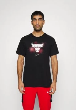 Nike Performance Herren NBA CHICAGO BULLS LOGO TEE - Vereinsmannschaften - Black