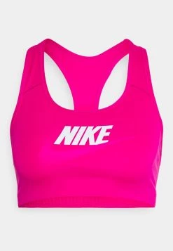 Nike Performance Damen FUTURA - Sport-BH Mit Mittlerer Stützkraft - Active Pink/white/pink Prime -Angebote Nike Store ae83eae3520443dbb595f05cb4ee0b08