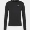 Nike Performance Herren MILER - Langarmshirt - Black/silver
